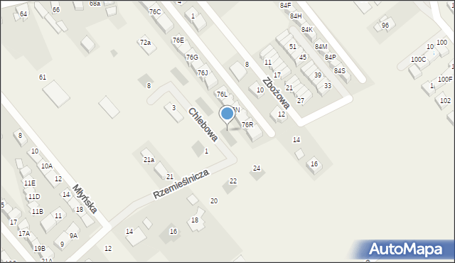 Plewiska, Chlebowa, 2, mapa Plewiska