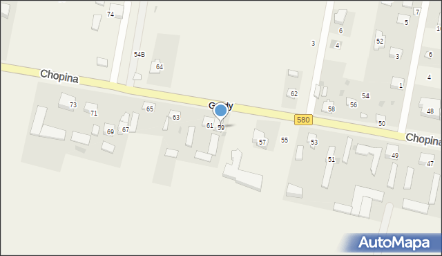 Plewniak, Chopina Fryderyka, 59, mapa Plewniak