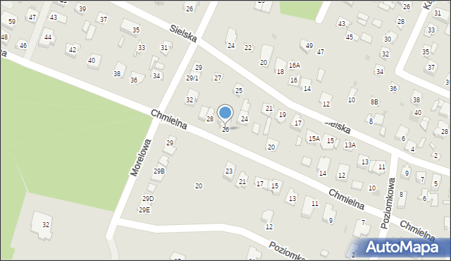 Płock, Chmielna, 26, mapa Płock