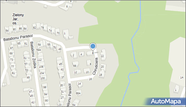 Płock, Chruściela Antoniego, 6, mapa Płock