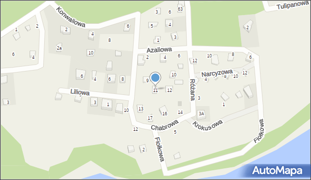 Pobłocie, Chabrowa, 11, mapa Pobłocie