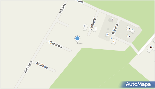 Podańsko, Chabrowa, 5, mapa Podańsko