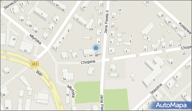 Połczyn-Zdrój, Chopina Fryderyka, 4B, mapa Połczyn-Zdrój