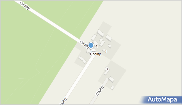 Policzko, Choiny, 1, mapa Policzko