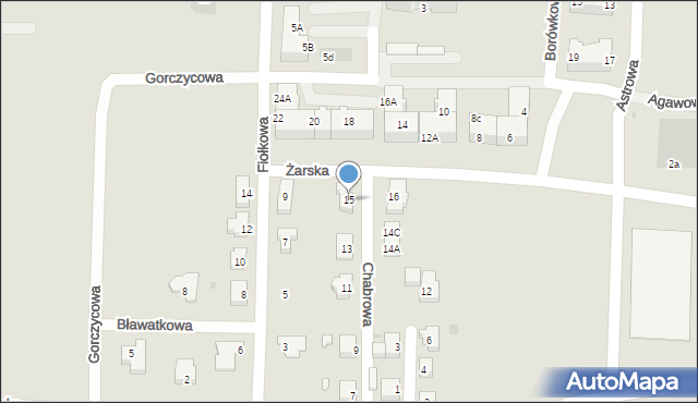 Polkowice, Chabrowa, 15, mapa Polkowice