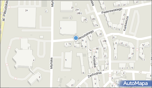 Polkowice, Chełmońskiego Józefa, 5A, mapa Polkowice