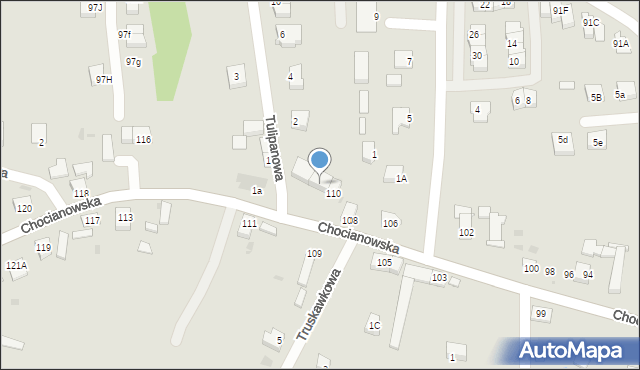 Polkowice, Chocianowska, 112, mapa Polkowice