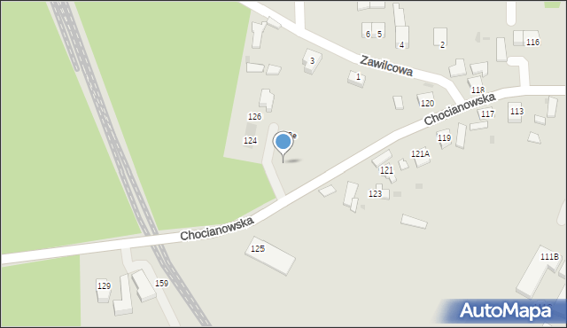 Polkowice, Chocianowska, 122a, mapa Polkowice