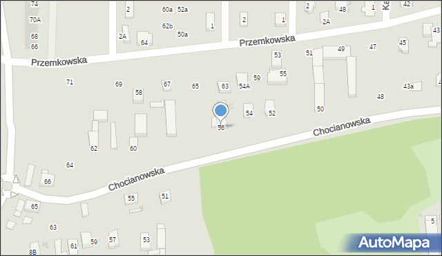 Polkowice, Chocianowska, 56, mapa Polkowice