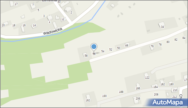 Ponikiew, Chobot, 56, mapa Ponikiew