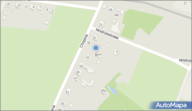 Poręba, Chopina Fryderyka, 39, mapa Poręba