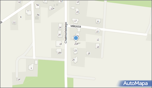 Posada, Chełmońskiego, 21A, mapa Posada