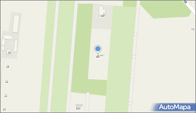 Powązki, Chabrowa, 48l, mapa Powązki