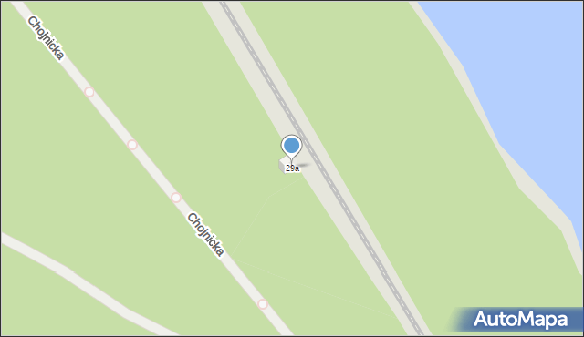 Poznań, Chojnicka, 29a, mapa Poznania