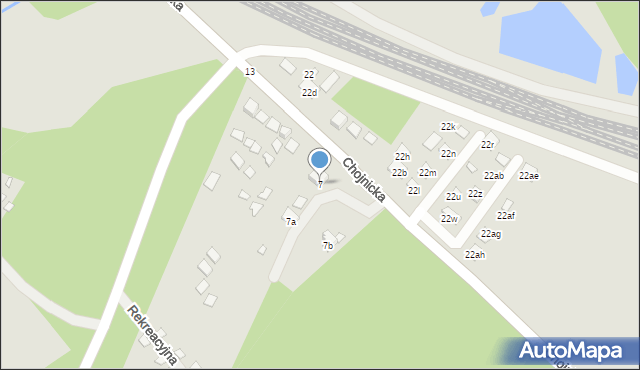 Poznań, Chojnicka, 7, mapa Poznania