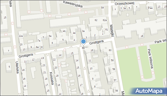Poznań, Chełmońskiego Józefa, 8a, mapa Poznania
