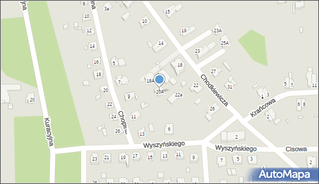 Prabuty, Chodkiewicza Jana Karola, hetm., 20A, mapa Prabuty