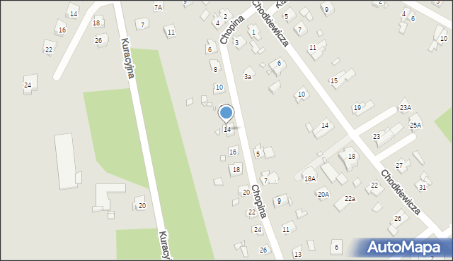 Prabuty, Chopina Fryderyka, 14, mapa Prabuty