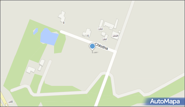 Pruszków, Chłodna, 1, mapa Pruszków