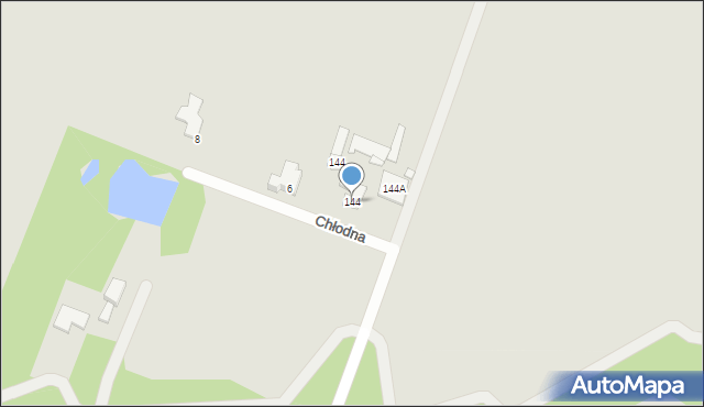 Pruszków, Chłodna, 4, mapa Pruszków