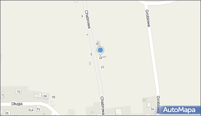 Przecieszyn, Chabrowa, 14, mapa Przecieszyn