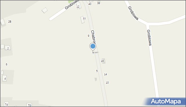 Przecieszyn, Chabrowa, 7, mapa Przecieszyn