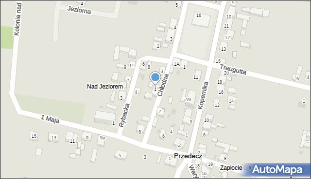 Przedecz, Chłodna, 1, mapa Przedecz