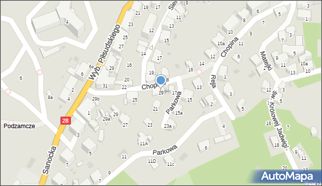 Przemyśl, Chopina Fryderyka, 19, mapa Przemyśla