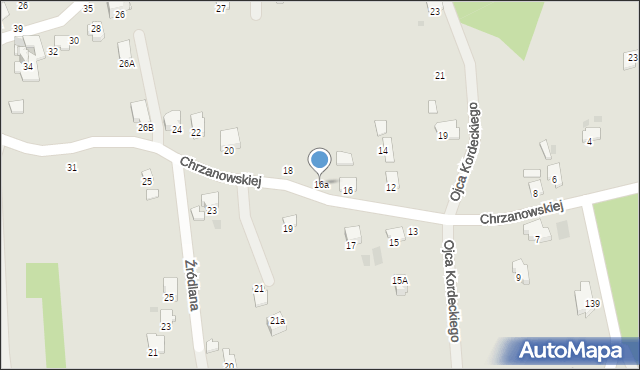Przemyśl, Chrzanowskiej Zofii, 16a, mapa Przemyśla