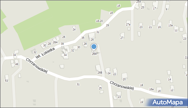 Przemyśl, Chrzanowskiej Zofii, 26A, mapa Przemyśla