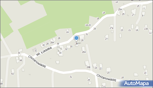 Przemyśl, Chrzanowskiej Zofii, 28, mapa Przemyśla