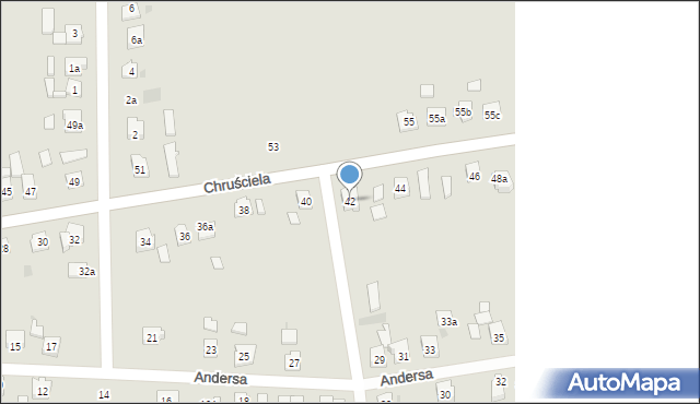 Przeworsk, Chruściela Antoniego, gen., 42, mapa Przeworsk
