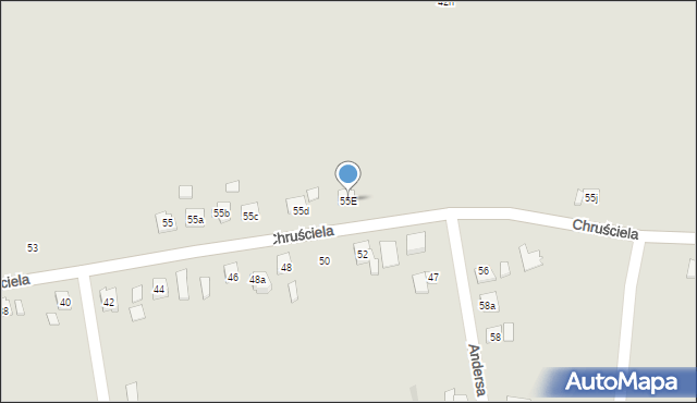 Przeworsk, Chruściela Antoniego, gen., 55E, mapa Przeworsk