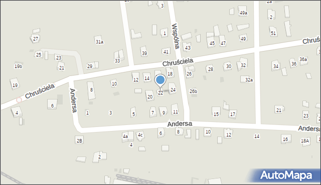 Przeworsk, Chruściela-Montera Antoniego, gen., 22, mapa Przeworsk