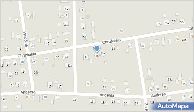 Przeworsk, Chruściela-Montera Antoniego, gen., 36, mapa Przeworsk