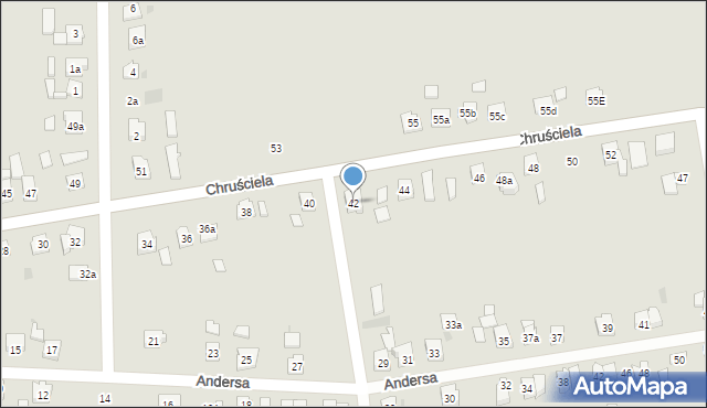 Przeworsk, Chruściela-Montera Antoniego, gen., 42, mapa Przeworsk
