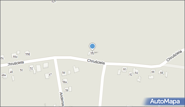 Przeworsk, Chruściela-Montera Antoniego, gen., 55j, mapa Przeworsk