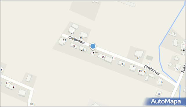 Przyjaźń, Chabrowa, 17, mapa Przyjaźń