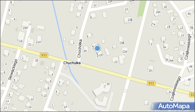 Pszczyna, Chochółka, 2, mapa Pszczyny
