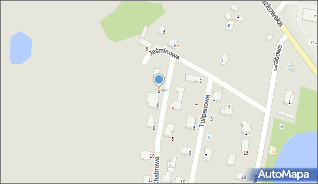 Pułtusk, Chabrowa, 4, mapa Pułtusk