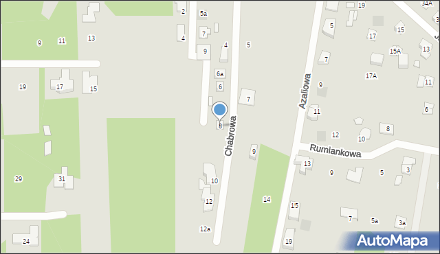 Puszczykowo, Chabrowa, 8, mapa Puszczykowo