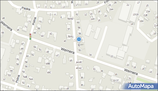 Radom, Chłodna, 52, mapa Radomia