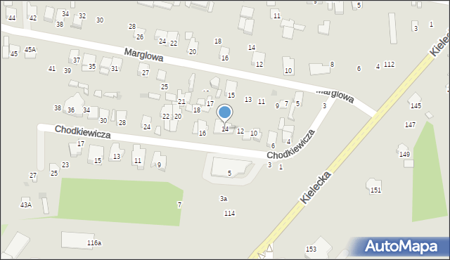 Radom, Chodkiewicza Jana Karola, hetm., 14, mapa Radomia