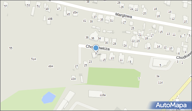 Radom, Chodkiewicza Jana Karola, hetm., 19, mapa Radomia