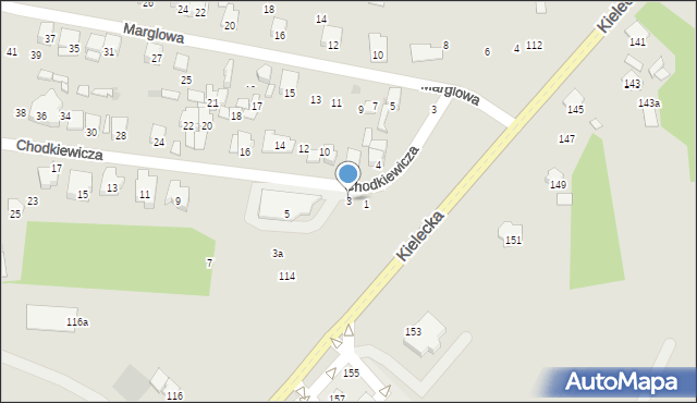 Radom, Chodkiewicza Jana Karola, hetm., 3, mapa Radomia