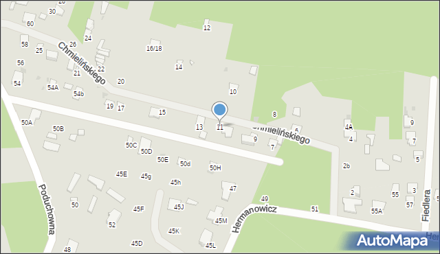 Radom, Chmielińskiego Zygmunta Adama, 11, mapa Radomia