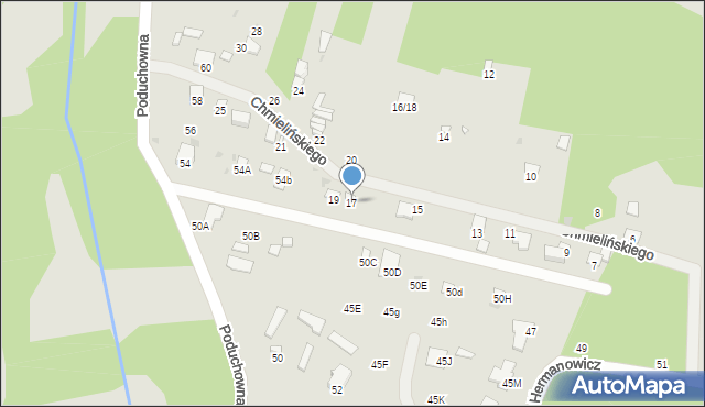 Radom, Chmielińskiego Zygmunta Adama, 17, mapa Radomia