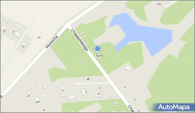Radom, Chałasińskiego Józefa, 5A, mapa Radomia