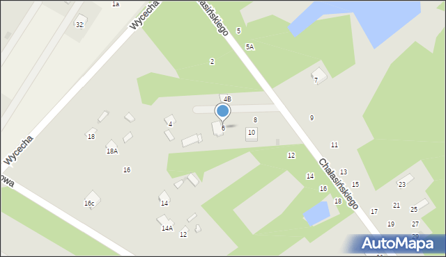 Radom, Chałasińskiego Józefa, 6, mapa Radomia