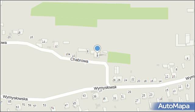 Radomsko, Chabrowa, 6, mapa Radomsko